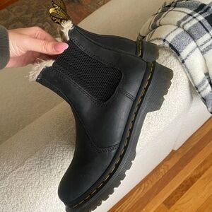 Size 6 Dr Martens 2976 Fur Lined